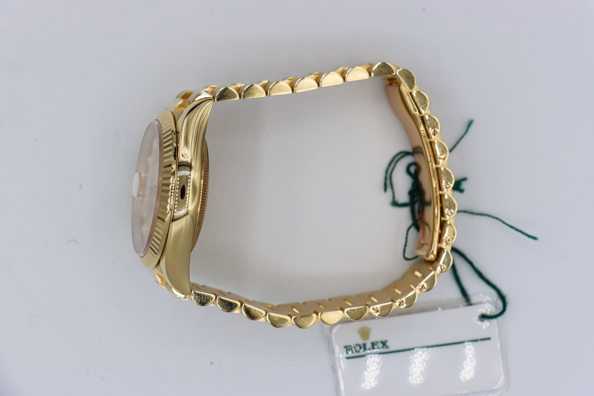 Rolex | Day-Date 36 Diamond Hour Markers | 128238 Side