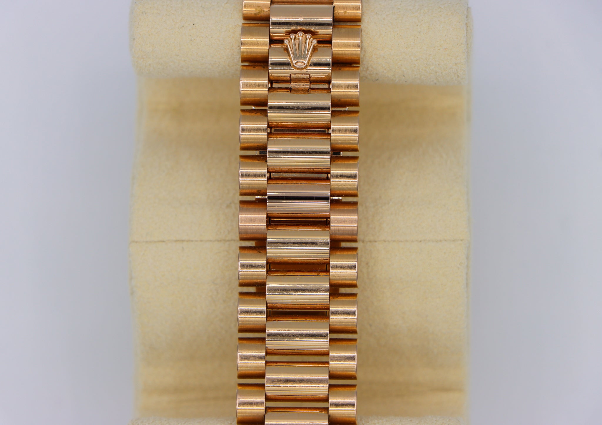 Rolex Day-Date II President Rose Gold Chocolate Brown Dial 41mm 218235 Clasp