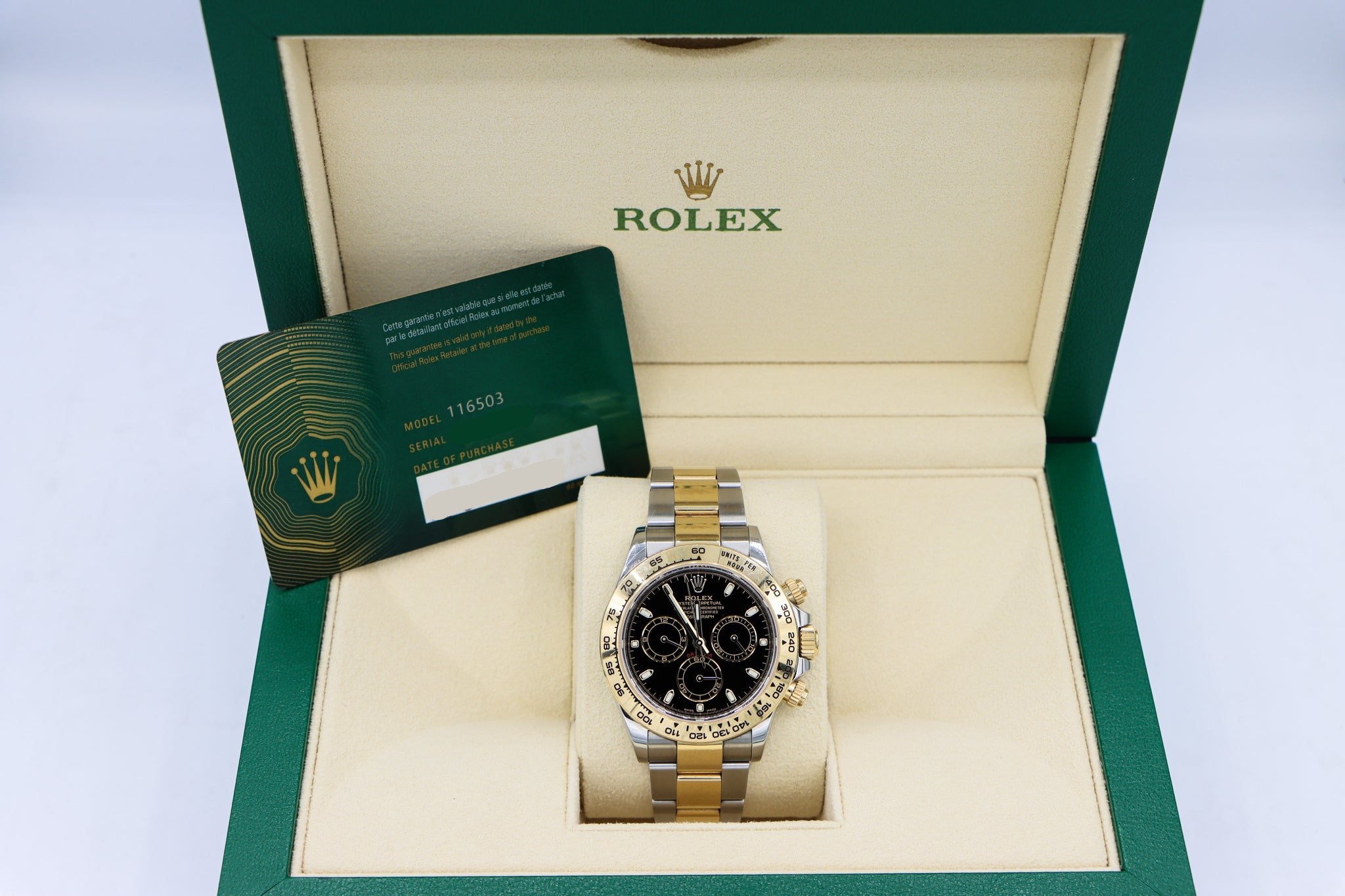 Rolex | Daytona Black Dial Two-Tone | 116503 in Box