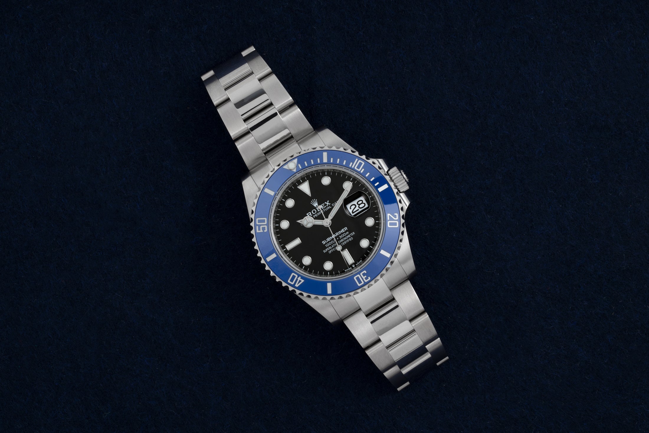 Rolex Submariner Date 41mm “Cookie Monster” – White Gold – Black Dial – Blue Cerachrom Bezel – Oyster Bracelet - 126619LB - 2024