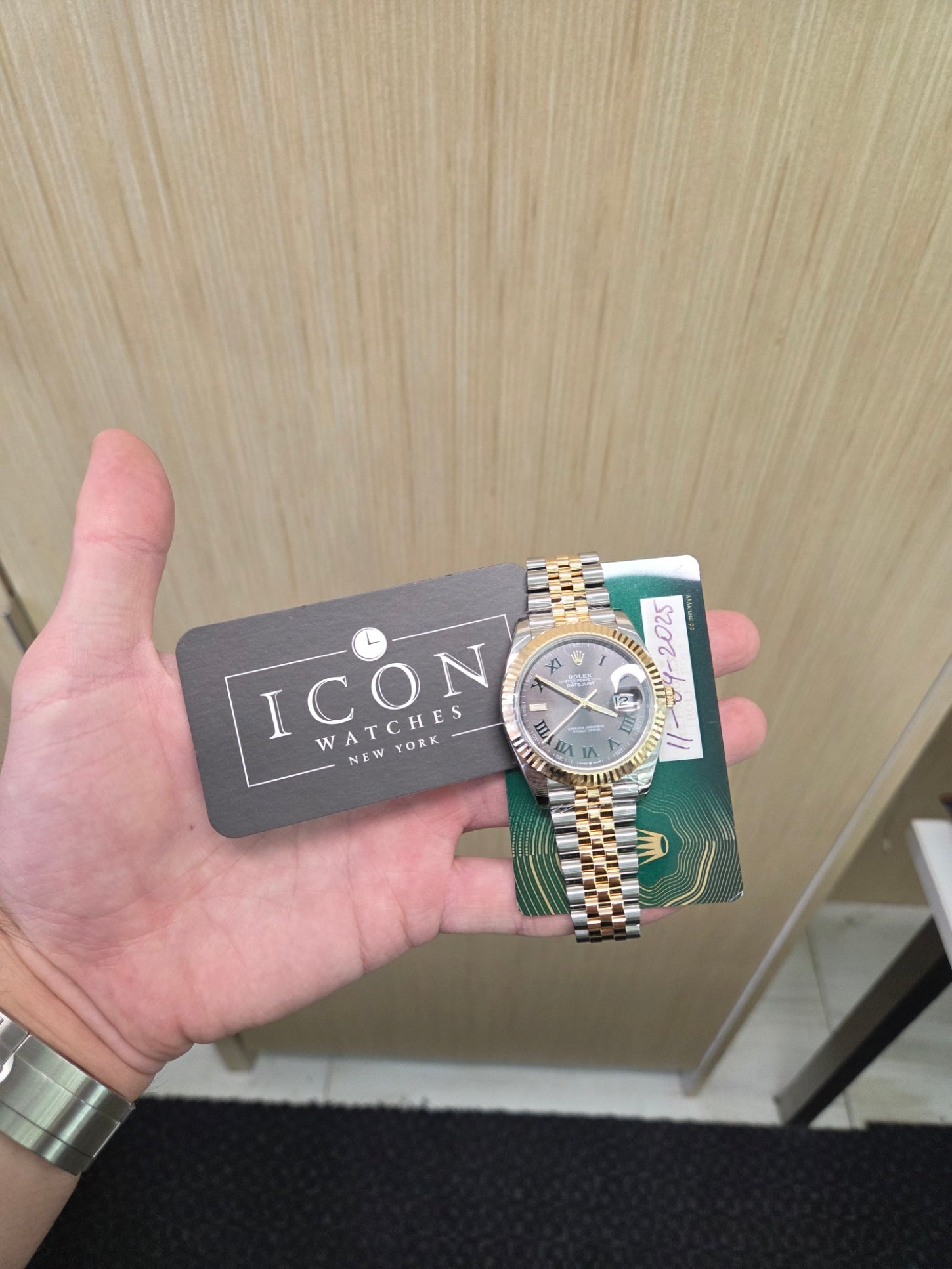 Rolex Datejust 41mm – Two-Tone Yellow Gold & Stainless Steel– Wimbledon Dial – Fluted Bezel – Jubilee Bracelet – 126333
