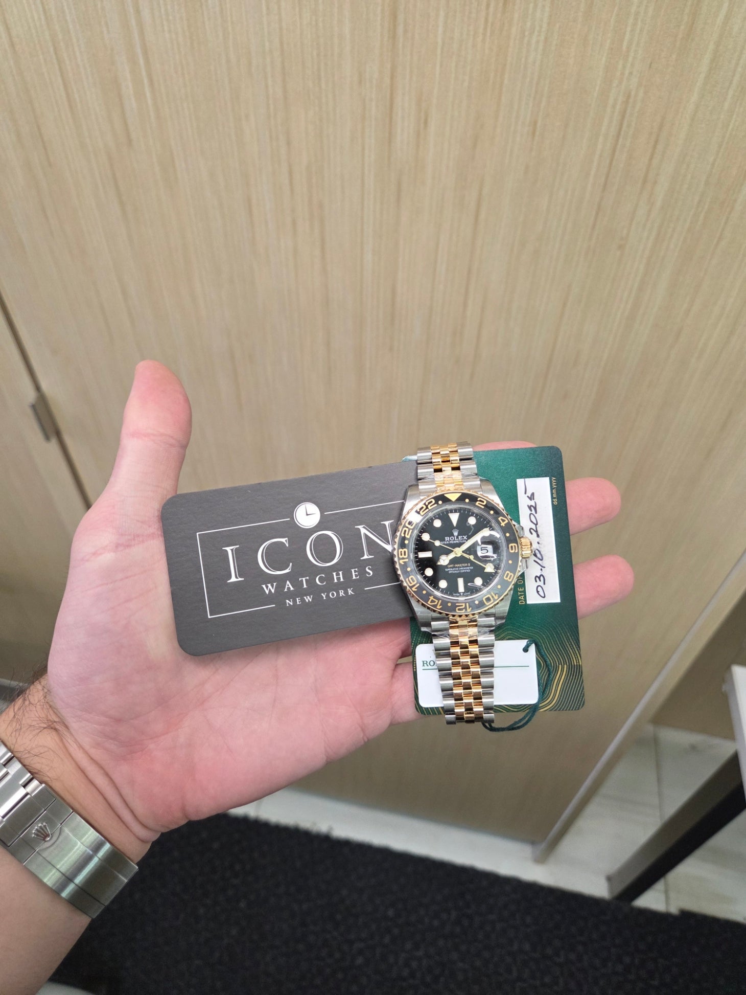 Rolex GMT-Master II "Zombie" 40mm - Two-Tone Yellow Gold & Stainless Steel - Black Dial - Black and Gray Ceramic Bezel - Jubilee Bracelet - 126713GRNR