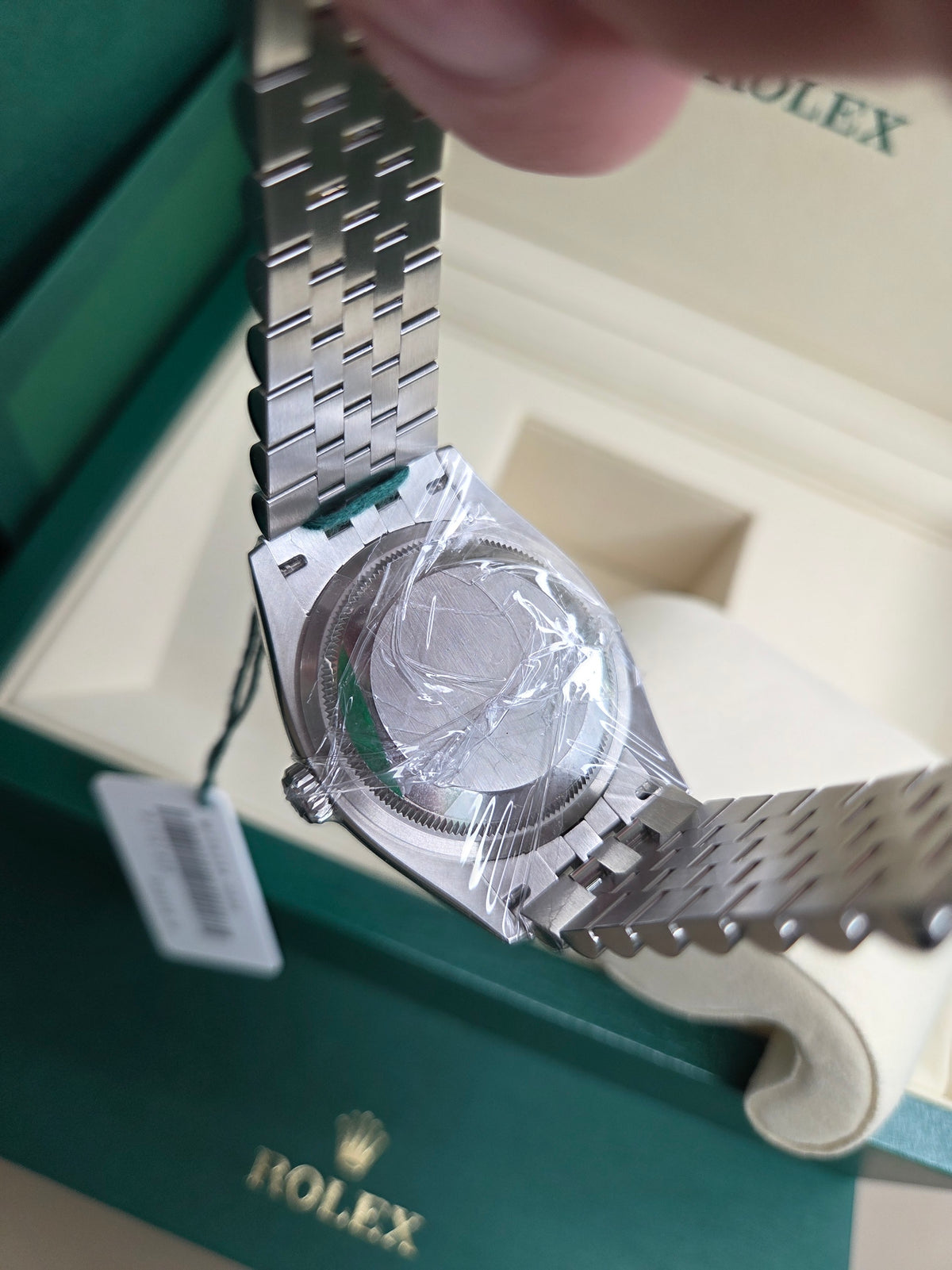 Rolex Datejust 36mm – Stainless Steel – Wimbledon Dial – Fluted Bezel – Jubilee Bracelet – 126234