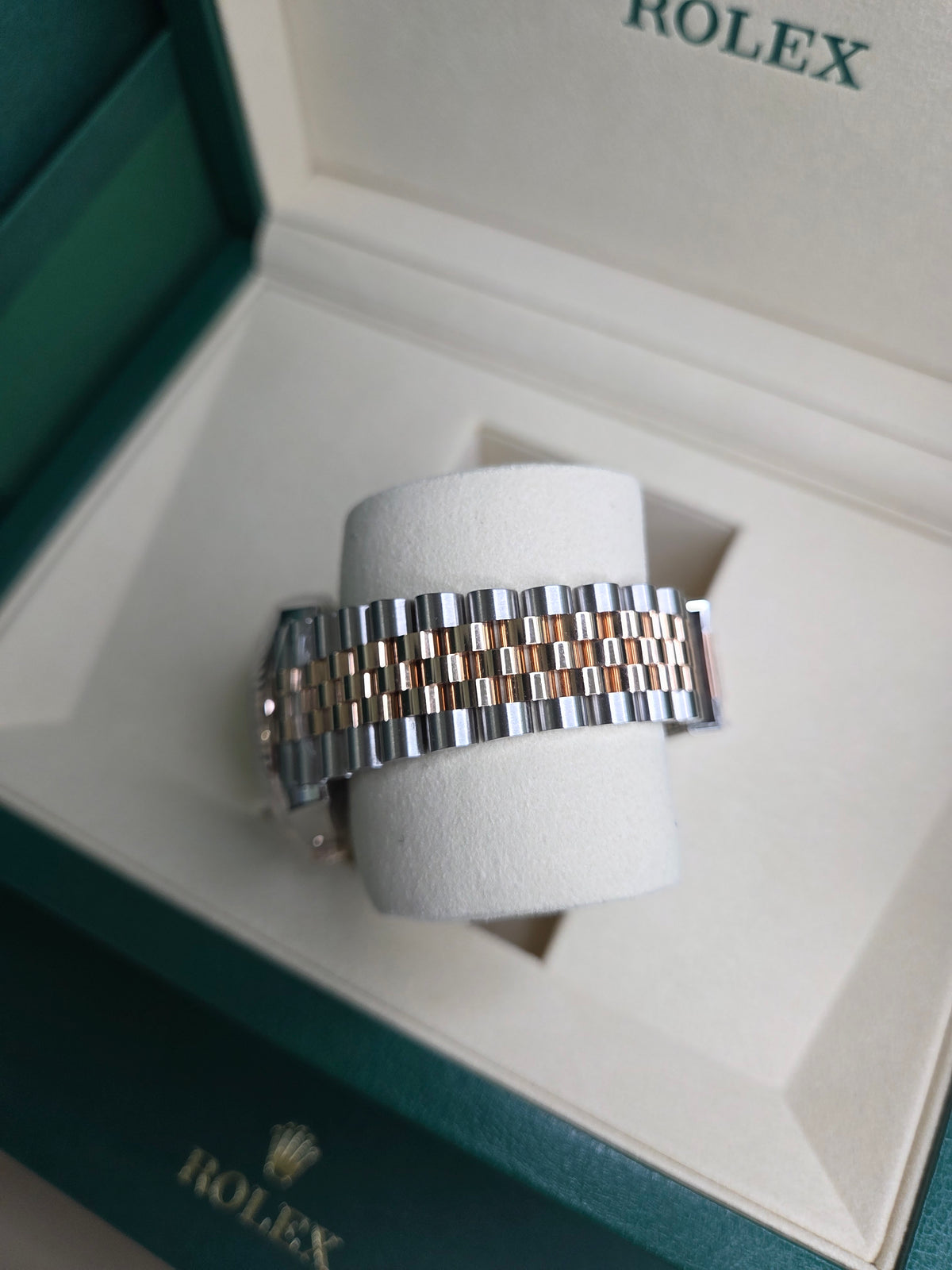 Rolex Datejust 36mm – Two‑Tone Everose Gold & Stainless Steel – Wimbledon Dial – Fluted Bezel – Jubilee Bracelet – 126231