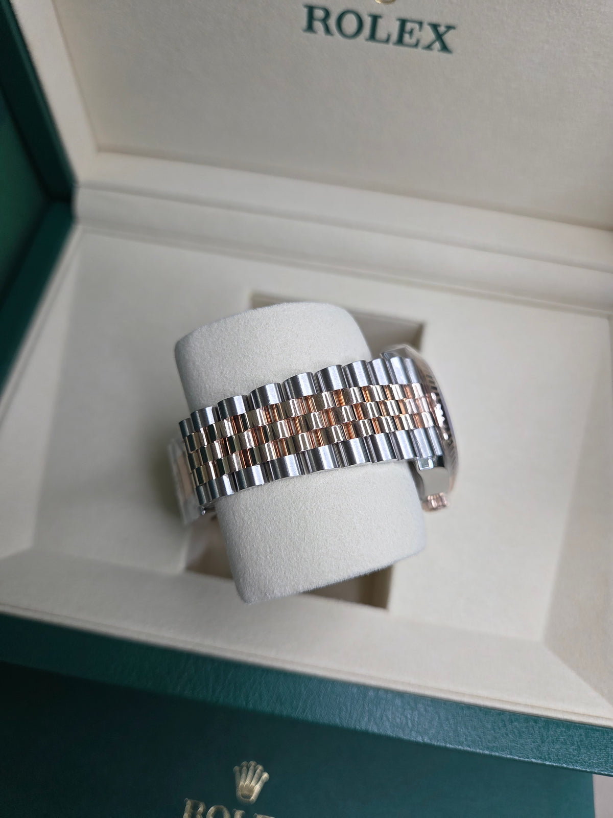Rolex Datejust 36mm – Two‑Tone Everose Gold & Stainless Steel – Wimbledon Dial – Fluted Bezel – Jubilee Bracelet – 126231