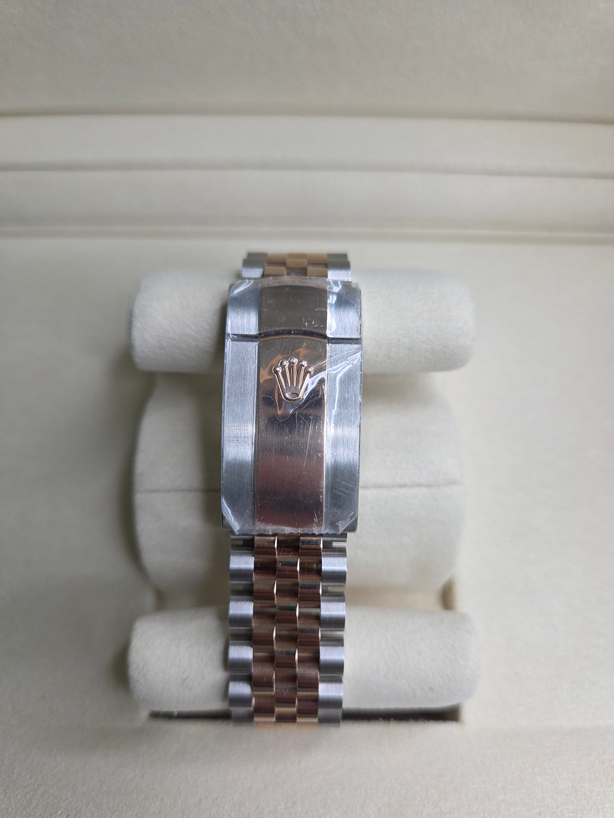 Rolex Datejust 36mm – Two‑Tone Everose Gold & Stainless Steel – White Motif Dial – Fluted Bezel – Jubilee Bracelet – 126231