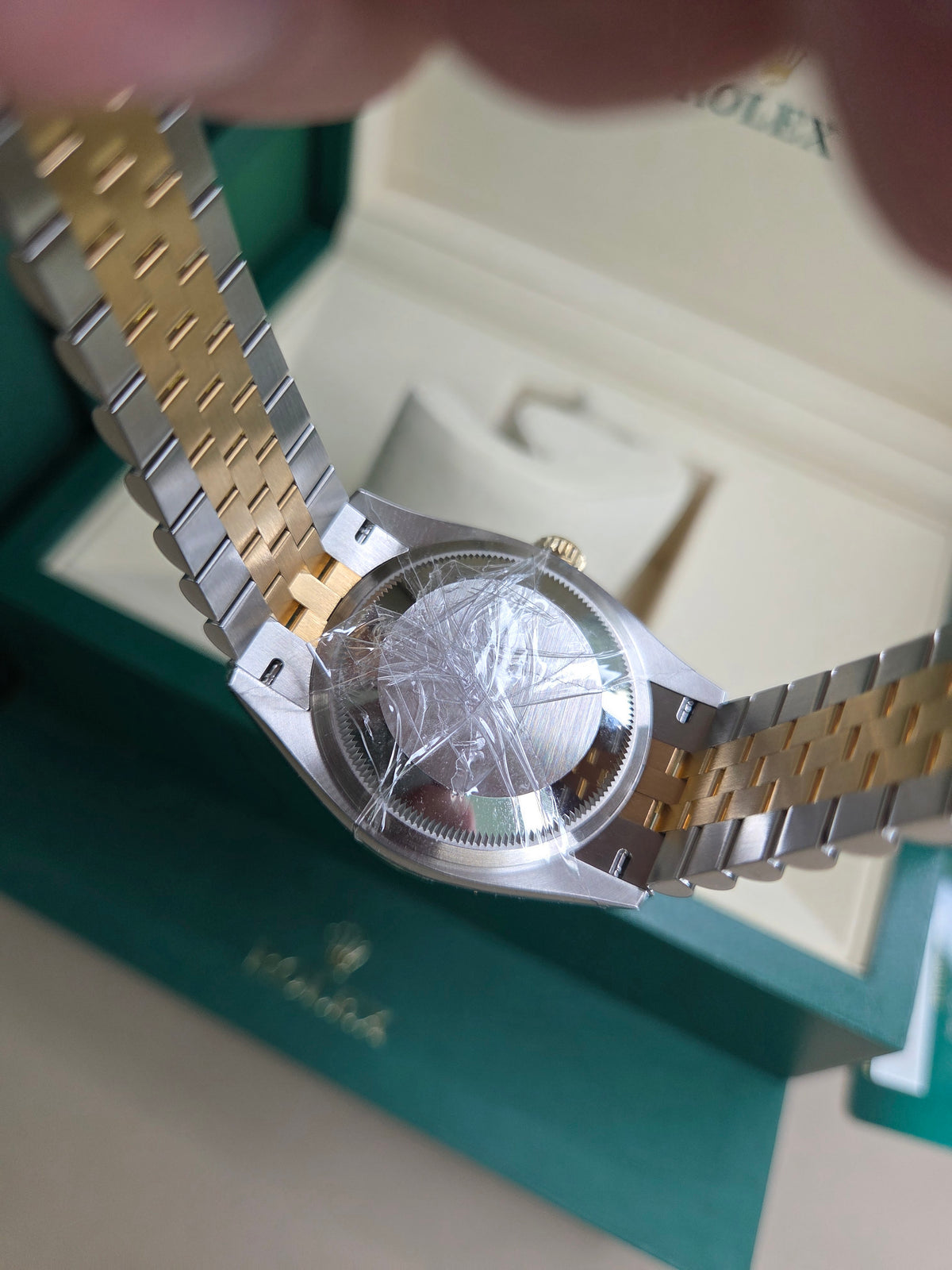Rolex Datejust 36mm – Two-Tone Yellow Gold & Stainless Steel – Wimbledon Dial – Fluted Bezel – Jubilee Bracelet – 126233