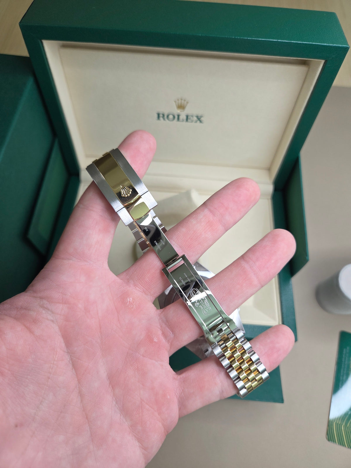 Rolex Datejust 41mm – Two-Tone Yellow Gold & Stainless Steel– Wimbledon Dial – Fluted Bezel – Jubilee Bracelet – 126333