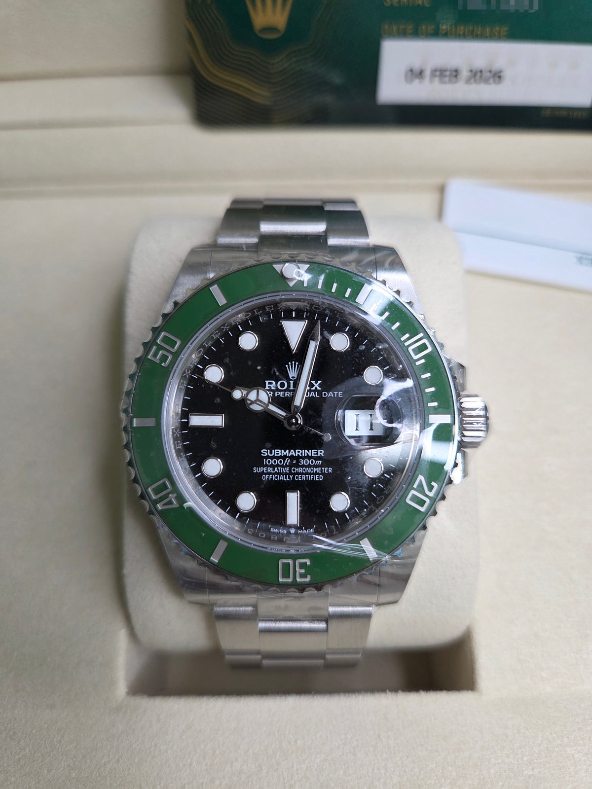 Rolex Submariner Date "Starbucks" 41mm – Oystersteel – Black Dial – Green Ceramic Bezel – Oyster Bracelet – 126610LV