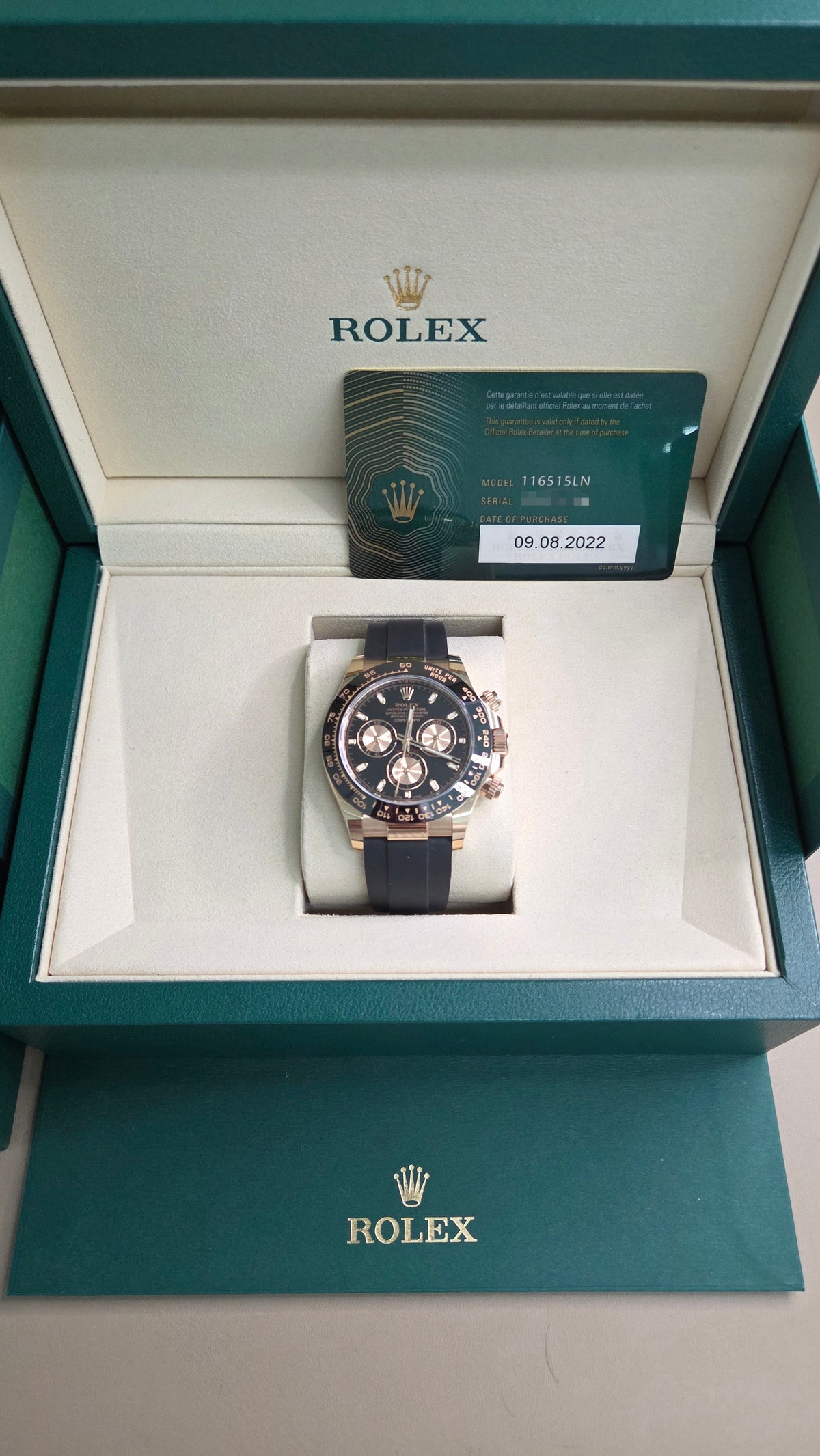 Rolex GMT-Master II “Root Beer” 40mm – Rose Gold – Black Dial – Black & Brown Ceramic Bezel – Oyster Bracelet – 126715CHNR