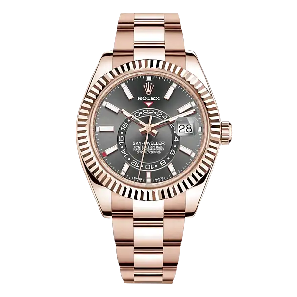 Rolex Sky-Dweller 42mm - Everose Gold - Dark Rhodium Index Dial - Oyster Bracelet - 326935 - 2024