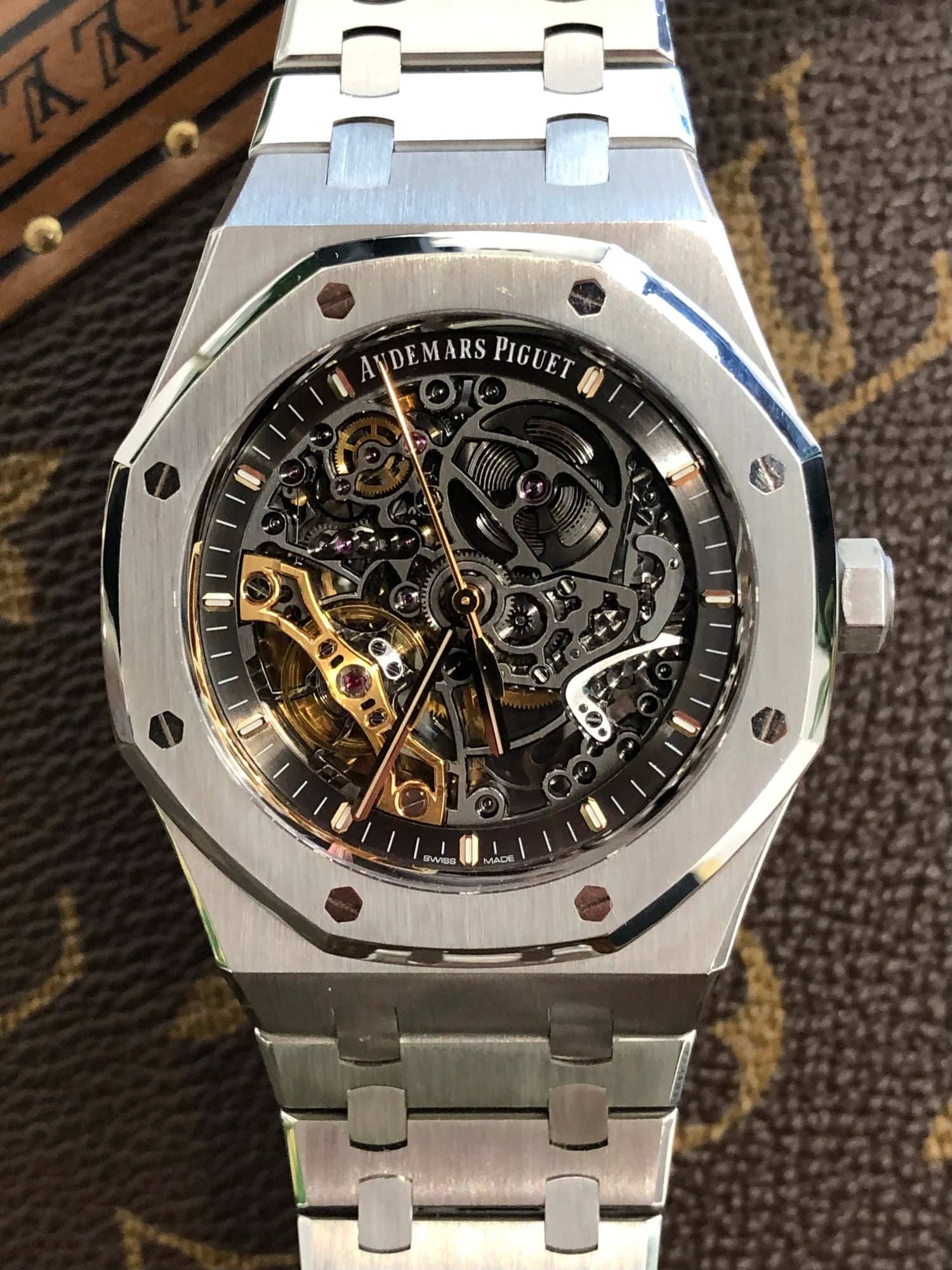 Audemars Piguet Royal Oak Double Balance Wheel Openworked 41mm – Stainless Steel – Slate Grey Skeleton Dial – Integrated Bracelet – 15407ST.OO.1220ST.01 - 2021