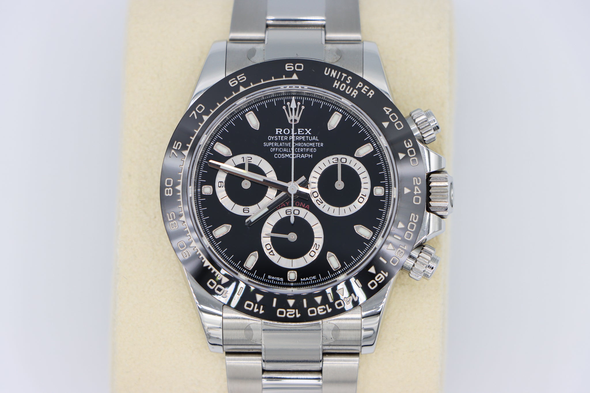 Rolex | Daytona Black Dial | 116500LN Close Up