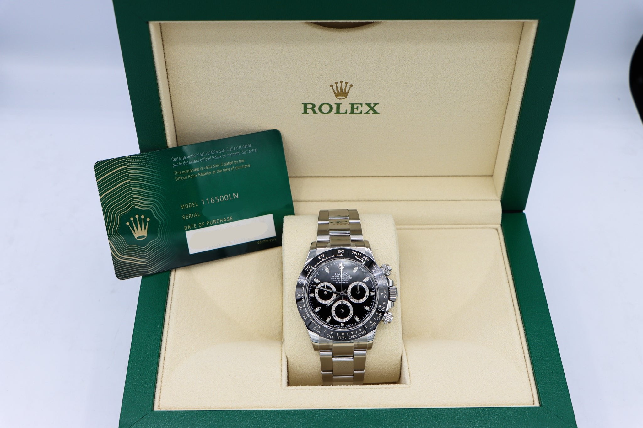 Rolex | Daytona Black Dial | 116500LN in Box