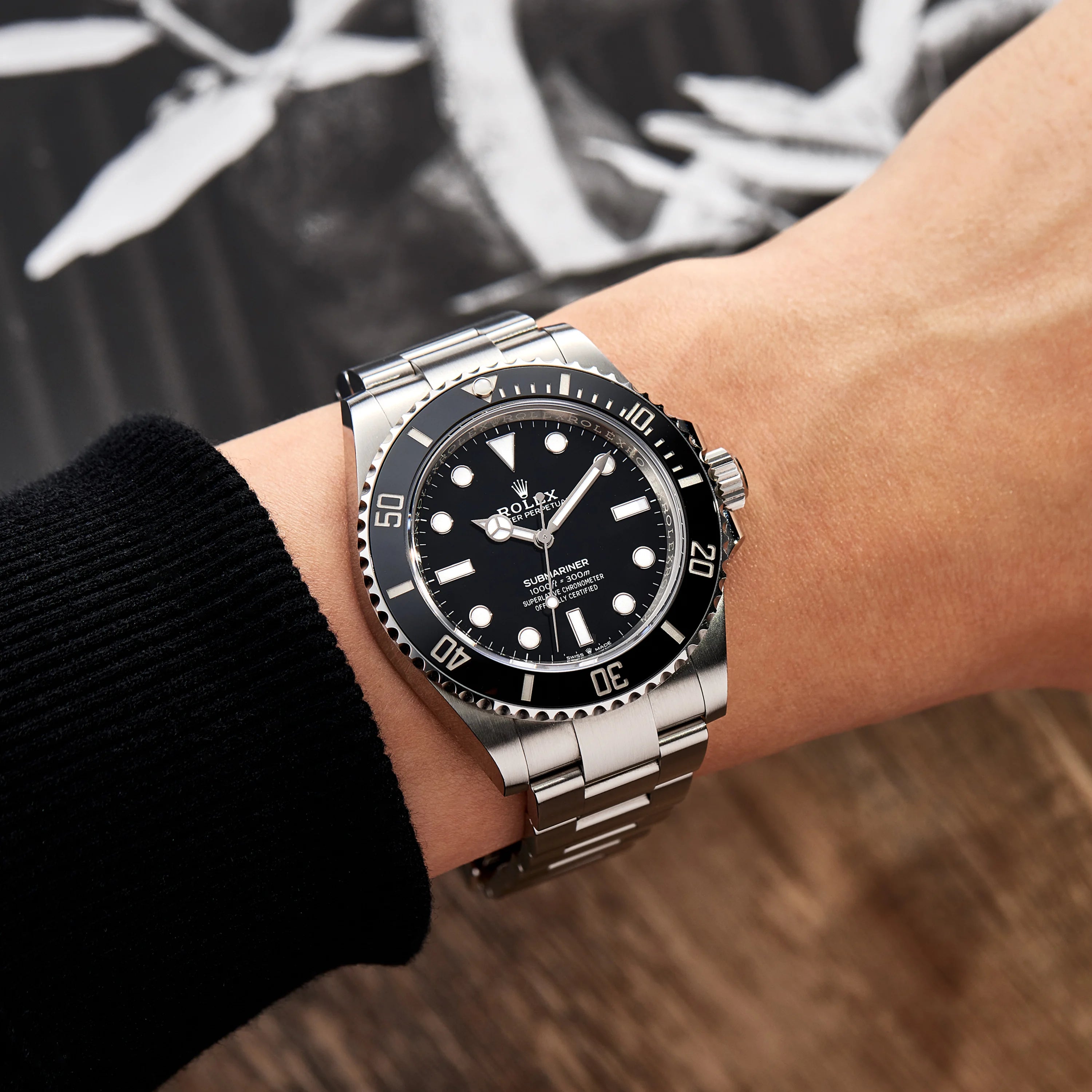 Rolex Submariner 41mm – Stainless Steel – Black Dial – Black Cerachrom Bezel – Oyster Bracelet - 124060 - 2025