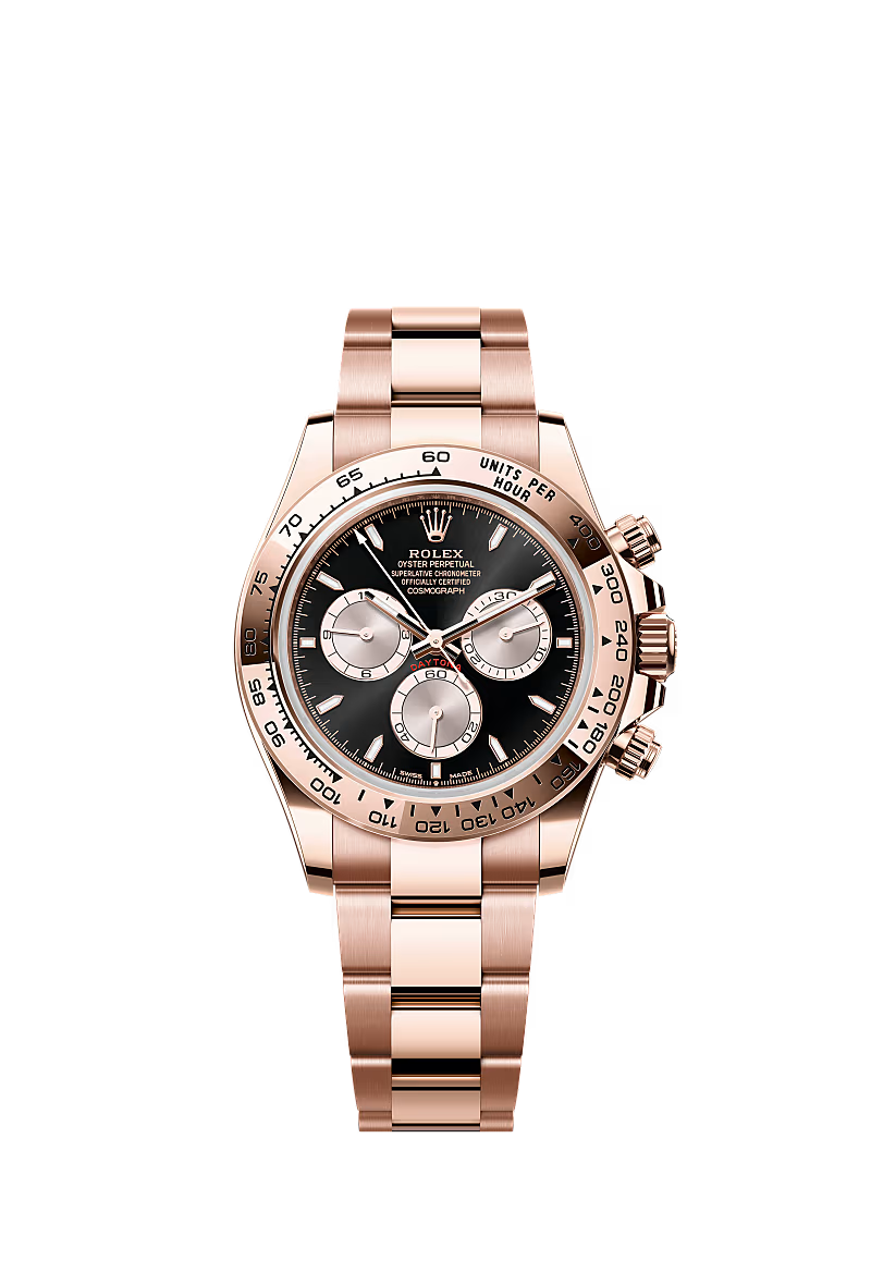 Rolex Cosmograph Daytona 40mm - Everose Gold - Black and Sundust Dial - Fixed Bezel -  Oyster Bracelet - 126505 - 2024