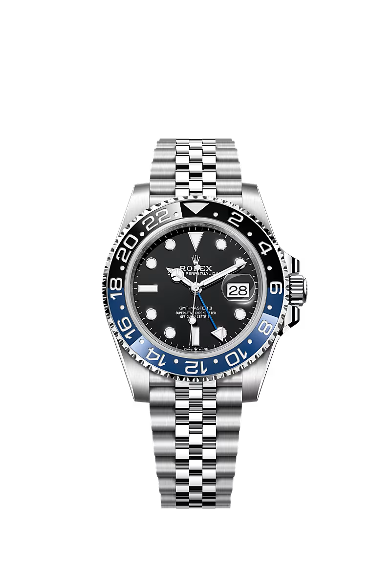 Rolex GMT-Master II "Batgirl" 40mm – Stainless Steel – Black Dial – Black and Blue Cerachrom Bezel – Jubilee Bracelet - 126710BLNR - 2025