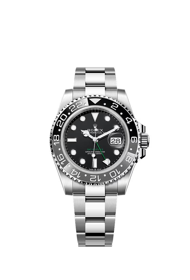 Rolex GMT-Master II – 40mm – Oystersteel – Black Dial – Black and Gray Cerachrom Bezel – Oyster Bracelet – 126710GRNR – 2025