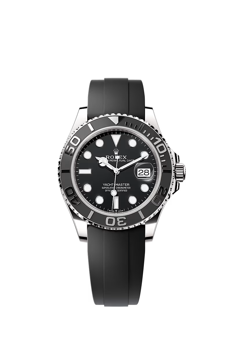 Rolex Yacht‑Master 42mm – 18k White Gold – Black Dial – Black Cerachrom Bezel – Oysterflex Strap - 226659 - 2024
