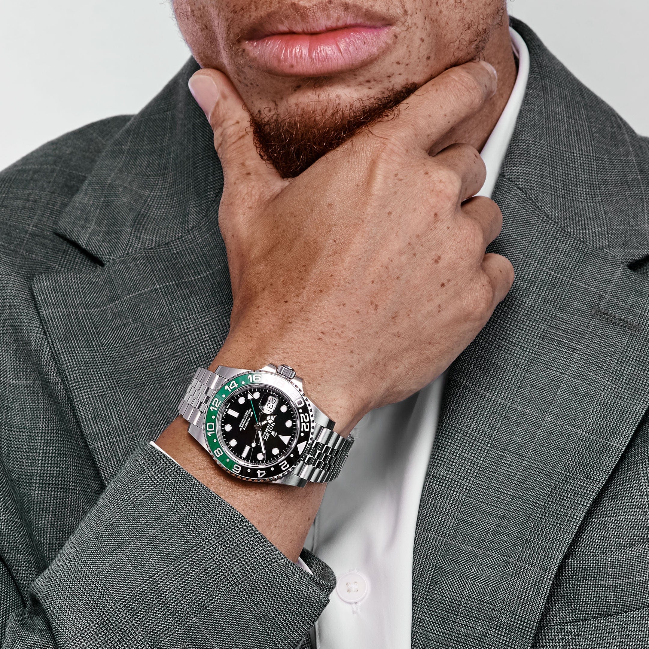 Rolex GMT-Master II "Sprite" 40mm – Stainless Steel – Black Dial – Green and Black Cerachrom Bezel – Jubilee Bracelet - 126720VTNR - 2025